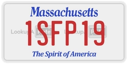 1SFP19  license plate in MA