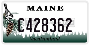 C428362 license plate in Maine