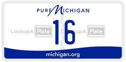 16  license plate in MI