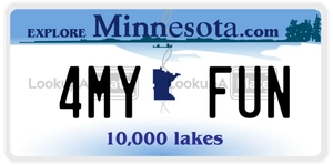4MYFUN license plate in Minnesota