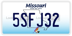 5SFJ32  license plate in MO