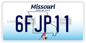 6FJP11 license plate in Missouri