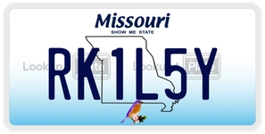 RK1L5Y license plate in Missouri