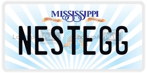 NESTEGG license plate in Mississippi
