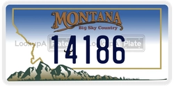 14186  license plate in MT