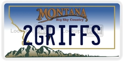 2GRIFFS  license plate in MT