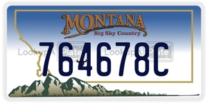 764678C license plate in Montana