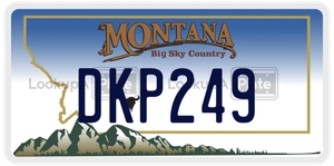 DKP249 license plate in Montana