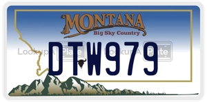 DTW979 license plate in Montana