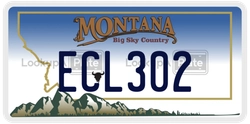 ECL302  license plate in MT