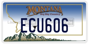 ECU606 license plate in Montana