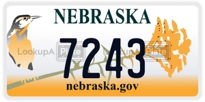 7243 license plate in Nebraska