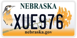 XUE976  license plate in NE