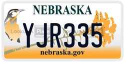 YJR335  license plate in NE