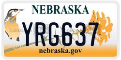 YRG637  license plate in NE