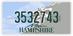 3532743  license plate in NH