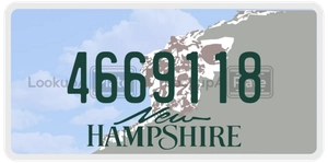 4669118 license plate in New Hampshire