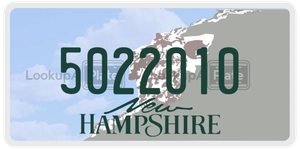5022010 license plate in New Hampshire