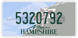 5320792  license plate in NH