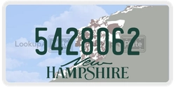 5428062  license plate in NH