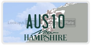 AUS1O license plate in New Hampshire
