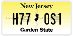 H770S1  license plate in NJ