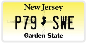 P79SWE license plate in New Jersey
