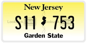 S11753 license plate in New Jersey