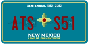 ATSS51 license plate in New Mexico