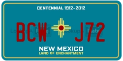 BCWJ72  license plate in NM