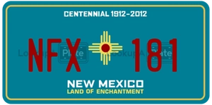 NFX181 license plate in New Mexico