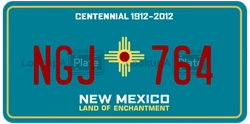 NGJ764  license plate in NM