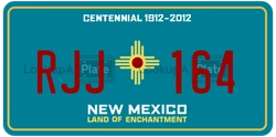 RJJ164  license plate in NM