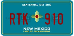 RTK910  license plate in NM