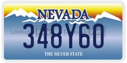 348Y60  license plate in NV