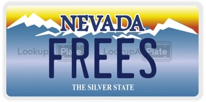 FREES license plate in Nevada