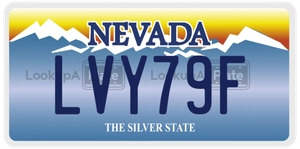 LVY79F license plate in Nevada