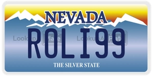 ROLI99 license plate in Nevada