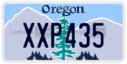 XXP435  license plate in OR