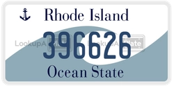 396626  license plate in RI