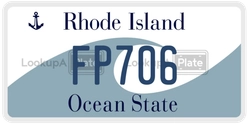 FP706  license plate in RI