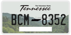 BCM8352  license plate in TN