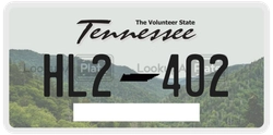HL2402  license plate in TN