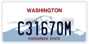 C31670M license plate in Washington