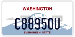 C88950U  license plate in WA