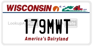 179MWT license plate in Wisconsin