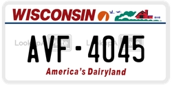 AVF-4045  license plate in WI