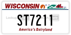 ST7211  license plate in WI