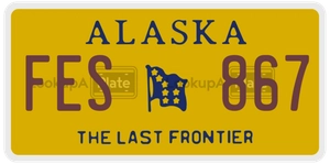 FES867 license plate in Alaska