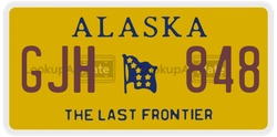 GJH848  license plate in AK